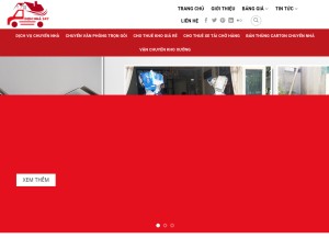 How dichvudonnha.vn looks like on a tablet such as an iPad.