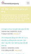 How diendankynangsong.com looks like on a mobile device such as an iPhone.