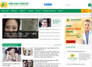 How diendanthammy.net looks like on a tablet such as an iPad.