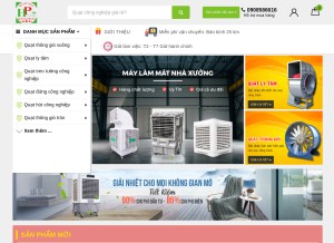 How dienhiepphat.net looks like on a tablet such as an iPad.