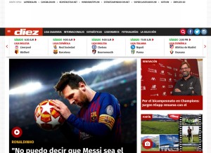 How diez.hn looks like on a tablet such as an iPad.