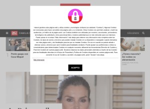 How diezminutos.es looks like on a tablet such as an iPad.