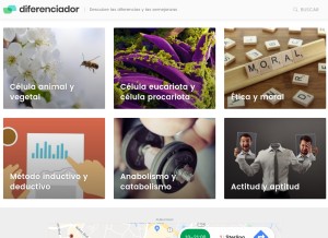 How diferenciador.com looks like on a tablet such as an iPad.