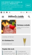 How diffordsguide.com looks like on a mobile device such as an iPhone.