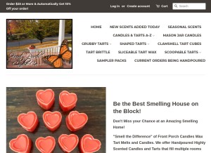 How diffusethatfragrance.com looks like on a tablet such as an iPad.