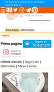 How diggita.it looks like on a mobile device such as an iPhone.