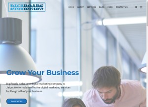 How digiroads.in looks like on a tablet such as an iPad.