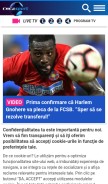 How digisport.ro looks like on a mobile device such as an iPhone.