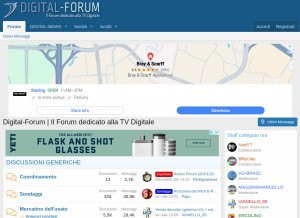 How digital-forum.it looks like on a tablet such as an iPad.
