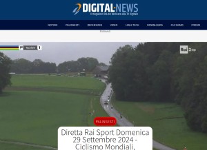 How digital-news.it looks like on a tablet such as an iPad.