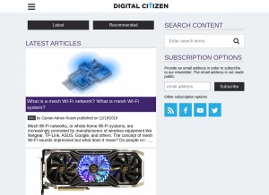 How digitalcitizen.life looks like on a tablet such as an iPad.