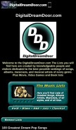 How digitaldreamdoor.com looks like on a mobile device such as an iPhone.