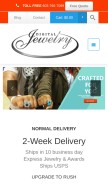 How digitaljewelry.com looks like on a mobile device such as an iPhone.