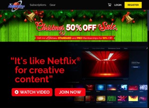 How digitaljuice.com looks like on a tablet such as an iPad.