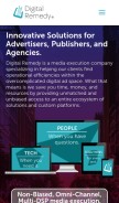 How digitalremedy.com looks like on a mobile device such as an iPhone.