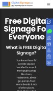 How digitalsignage.com looks like on a mobile device such as an iPhone.