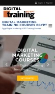 How digitaltrainingegypt.com looks like on a mobile device such as an iPhone.