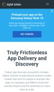How digitalturbine.com looks like on a mobile device such as an iPhone.