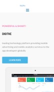 How digitke.com looks like on a mobile device such as an iPhone.