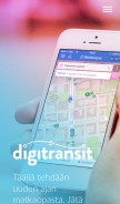 How digitransit.fi looks like on a mobile device such as an iPhone.