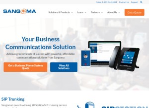 How digium.com looks like on a tablet such as an iPad.