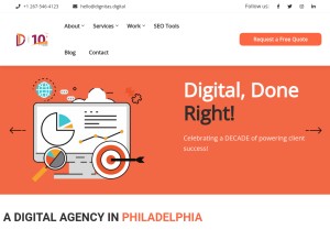 How dignitas.digital looks like on a tablet such as an iPad.