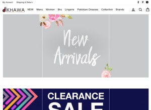 How dikhawa.pk looks like on a tablet such as an iPad.