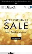 How dillards.com looks like on a mobile device such as an iPhone.