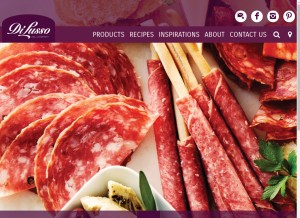 How dilussodeli.com looks like on a tablet such as an iPad.