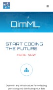 How dimml.io looks like on a mobile device such as an iPhone.
