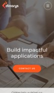 How dinarys.com looks like on a mobile device such as an iPhone.