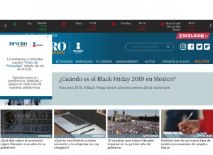 How dineroenimagen.com looks like on a tablet such as an iPad.