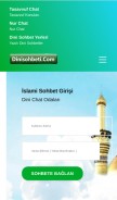 How dinisohbeti.com looks like on a mobile device such as an iPhone.
