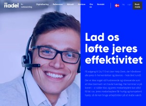 How dir.dk looks like on a tablet such as an iPad.