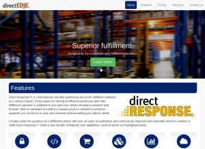 How directedje.com looks like on a tablet such as an iPad.
