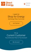 How directenergy.com looks like on a mobile device such as an iPhone.