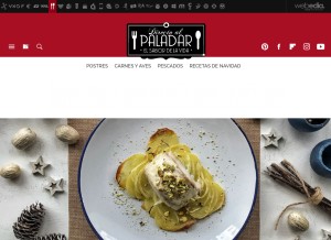 How directoalpaladar.com looks like on a tablet such as an iPad.
