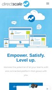 How directscale.com looks like on a mobile device such as an iPhone.