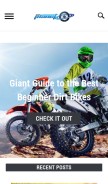 How dirtbikeplanet.com looks like on a mobile device such as an iPhone.
