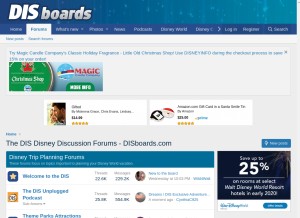 How disboards.com looks like on a tablet such as an iPad.
