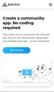 How disciplemedia.com looks like on a mobile device such as an iPhone.