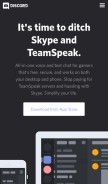 How discord.gg looks like on a mobile device such as an iPhone.