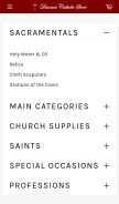 How discountcatholicstore.com looks like on a mobile device such as an iPhone.