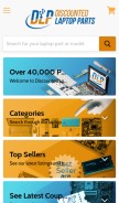 How discountedlaptopparts.com looks like on a mobile device such as an iPhone.