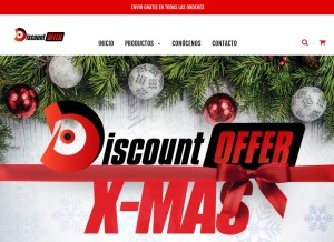 How discountofferstore.com looks like on a tablet such as an iPad.