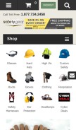 How discountsafetygear.com looks like on a mobile device such as an iPhone.