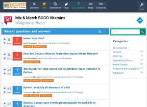How discoverbits.in looks like on a tablet such as an iPad.