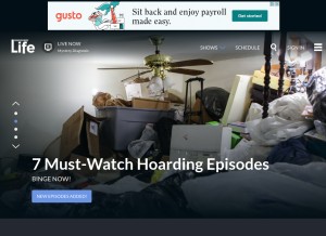 How discoverylife.com looks like on a tablet such as an iPad.