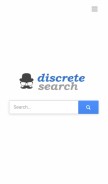 How discretesearch.com looks like on a mobile device such as an iPhone.