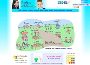 How disfrutalasmatematicas.com looks like on a tablet such as an iPad.
